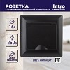 4-203-05 Розетка Intro Solo 4-203-05 с заземлением 2P+E Schuko с крышкой 16А-250В IP20 СУ