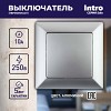 4-101-03 Выключатель Intro Solo 4-101-03 одноклавишный 10А-250В, IP20, СУ, алюминий