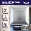 4-103-03 Переключатель Intro Solo 4-103-03 одноклавишный 10А-250В, IP20, СУ, алюминий