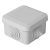 Коробка разветвительная 70*70*40мм, 4 ввода, IP55, светло-серая, EBX10-34-55 (GE41236)