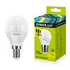 Ergolux LED-G45-9W-E27-3K (Эл.лампа светодиодная Шар 9Вт E27 3000K 220-240В)