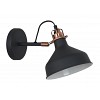 Camelion WML-425 C62 черный + медь (Светильник настенный Amsterdam,1х E27, 40Вт, 230В, металл)