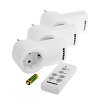 Радиоуправляемая розетка c пультом RX-003 (один пульт, три розетки) 10А/30м REXANT