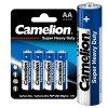 Camelion Blue R6 BL-4 (R6P-BP4B, пальчиковая батарейка АА 1.5В) (упак. 4 шт.)