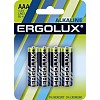 Ergolux Alkaline LR03 BL-4 (LR03 BL-4, мизинчиковая батарейка ААА 1.5В) (упак. 4 шт.)