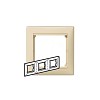 Legrand 774353 Рамка Valena 3 поста горизонтальный монтаж слоновая кость