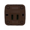 Розетка TФ (RJ-11) открытой установки IP20, венге Дача Народная