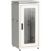 ITK LINEA N Шкаф сетевой 19" 28U 600х600мм стеклянная передняя дверь задняя металлическая серый