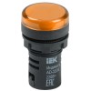 Лампа AD22DS(LED)матрица d22мм желтый 230В AC/DC IEK