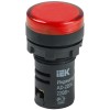 Лампа AD22DS(LED)матрица d22мм красный 230В AC/DC IEK