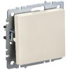 BRITE Выключатель 1-клавишный самовозвратный 10А ВС10-1-4-БрКр бежевый IEK