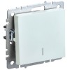 BRITE Выключатель 1-клавишный с индикацией 10А ВС10-1-1-БрЖ жемчуг IEK