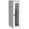 ITK LINEA N Шкаф напольный сетевой 19" 33U 800х1000мм стеклянная передняя дверь задняя металлическая серый