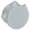 Коробка распаячная КМ для открытой проводки D=65х40мм IP54 4 гермоввода (7035) GENERICA