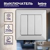 4-106-01 Выключатель Intro Solo 4-106-01 трехклавишный 10А-250В, IP20, СУ, белый