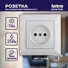4-201-01 Розетка Intro Solo 4-201-01 без заземления 2P 16А-250В IP20 СУ белый