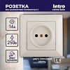 4-201-02 Розетка Intro Solo 4-201-02 без заземления 2P 16А-250В IP20 СУ слоновая кость