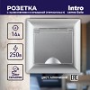 4-203-03 Розетка Intro Solo 4-203-03 с заземлением 2P+E Schuko с крышкой 16А-250В IP20 СУ