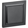 BRITE Выключатель 1-клавишный 10А в сборе ВСР10-1-0-БрЧ черный IEK