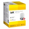 Светильник 4111 накладной потолочный под лампу GU10 белый/хром пластик IEK