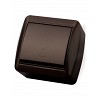 Кнопка звонковая открытой установки IP44 6А шоколад Селигер TDM