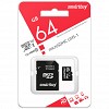 micro SDXC карта памяти Smartbuy 064 ГБ UHS-1, с адаптером SD