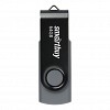 USB 2.0 накопитель Smartbuy 064 ГБ серия Twist Чёрный/Cерый (SB064GB2TWK)