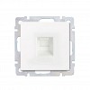 Розетка телефонная RJ-11 белая "Нептун" (SBE-05w-S1-PH)