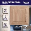 4-101-11 Выключатель Intro Solo 4-101-11 одноклавишный 10А-250В, IP20, СУ, сосна