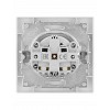 Розетка 2П+З 16А 250В IP44 с крышкой белая Сенеж TDM