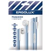 ERGOLUX ELX-WHP01P-C01 ПРОМО (Наушники вкладыши с микрофоном проводные, 3.5мм, 1,2м, Белые, Пакет)