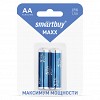 Батарейка алкалиновая Smartbuy MAXX LR6/2B (24/240) (SBBM-2A02B) (цена за упаковку, 2 шт)