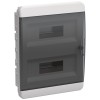 TEKFOR Корпус пластиковый ЩРВ-П-24 IP41 черная прозрачная дверь IEK