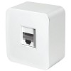 Розетка RJ-45 открытой установки, серия София, 1-местная, белый, MST00-20-01