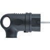 Вилка Navigator 61 367 NCA-PLR01-16A-E-IP44-BL угловая с/з каучук черная