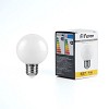 Лампа светодиодная, (1W) 230V E27 2700K G45 матовая, LB-37