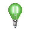 Лампы светодиодные Uniel LED-G45-5W/GREEN/E14 GLA02GR картон
