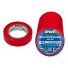 Изоляционная лента Uniel UIT-135P 10/15/10 RED 10 м, 15 мм, 0,135 мм, 10 шт, цвет Красный