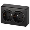 11-2205-05  Розетка ЭРА Эксперт 11-2205-05 двойная с заземлением 2х2P+E Schuko IP20 16A-25