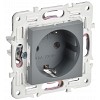 SKANDY Розетка с заземлением без защитных шторок 16А SK-R05Gr серый IEK