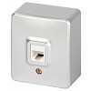 11-3203-03 Розетка ЭРА Эксперт 11-3203-03 информационная RJ45 IP20 ОУ алюминий