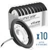 Точечный встраиваемый светильник Lumin'arte LDL-GX53/01MB под лампу GX53 с термокольцом черный мато