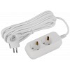 UDL-16-250-E Удлинитель электрический ЭРА UDL-16-250-E Greenline 2 розетки с заземлением 5м ПВС 3x1мм2