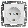 6-202-01. Розетка Intro Accent 6-202-01 с заземлением 2P+E Schuko 16А-250В IP20 СУ AL/CU