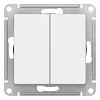ATLASDESIGN 2-клавишный переключатель, перекрестный, 2 x сх. 7, 10АХ, механизм, БЕЛЫЙ Systeme (Schneider) (ATN000173)