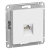 Розетка ATLASDESIGN компьютерная RJ45 механизм белый Systeme (Schneider) (ATN000183)