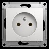 GLOSSA Розетка без заземления в рамку белая Systeme (Schneider) (GSL000141)