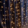 Гирлянда - занавес 230V 204 LED 2*1,5м, 2700K, эффект стробов, IP44 , сетевой шнур 3м в комплекте, CL19