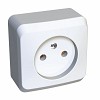 ЭТЮД Розетка наружная без заземления без шторок белая Systeme (Schneider) (PA16-001B)