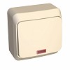 ЭТЮД Выключатель одноклавишный наружный с подсветкой бежевый сх.1 Systeme (Schneider) (BA1
